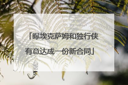 曝埃克萨姆和独行侠有意达成一份新合同