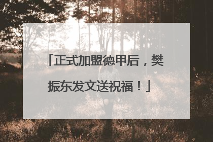 正式加盟德甲后，樊振东发文送祝福！