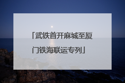 武铁首开麻城至厦门铁海联运专列