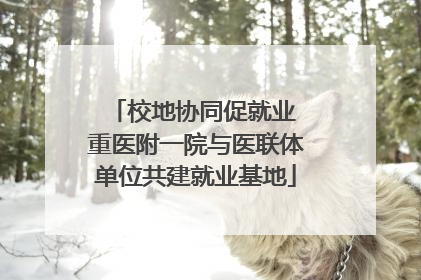 校地协同促就业 重医附一院与医联体单位共建就业基地