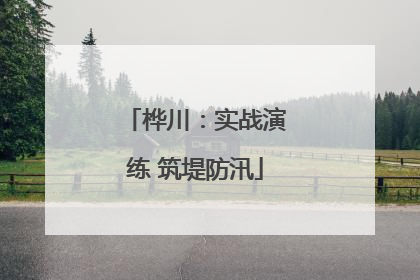 桦川：实战演练 筑堤防汛