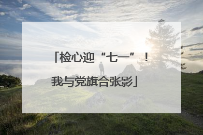 检心迎“七一”！我与党旗合张影