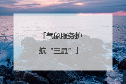 气象服务护航“三夏”