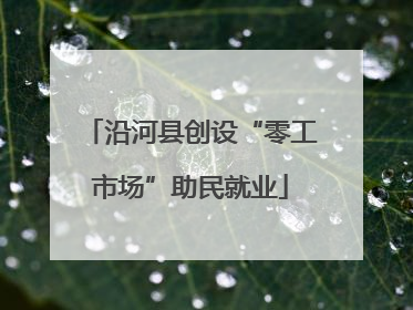 沿河县创设“零工市场”助民就业