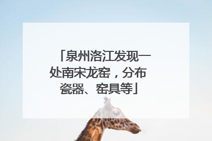泉州洛江发现一处南宋龙窑，分布瓷器、窑具等