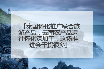 泰国怀化推广联合旅游产品，云南农产品运往怀化深加工，这场推进会干货很多