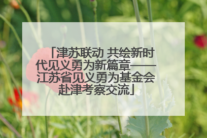津苏联动 共绘新时代见义勇为新篇章——江苏省见义勇为基金会赴津考察交流