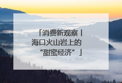 消费新观察丨海口火山岩上的“甜蜜经济”