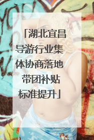 湖北宜昌导游行业集体协商落地 带团补贴标准提升