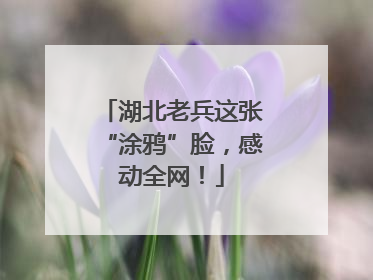 湖北老兵这张“涂鸦”脸，感动全网！
