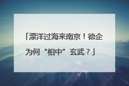 漂洋过海来南京！德企为何“相中”玄武？