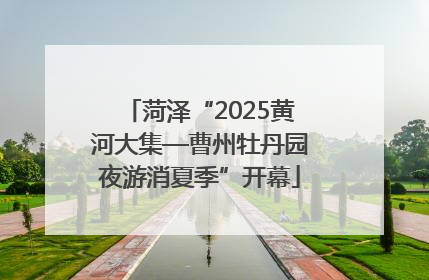 菏泽“2025黄河大集—曹州牡丹园夜游消夏季”开幕