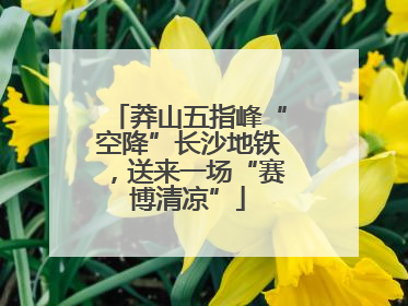 莽山五指峰“空降”长沙地铁，送来一场“赛博清凉”