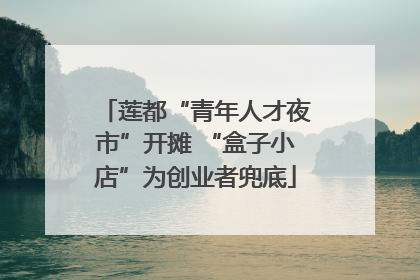 莲都“青年人才夜市”开摊 “盒子小店”为创业者兜底