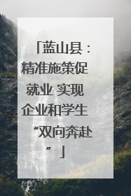 蓝山县：精准施策促就业 实现企业和学生“双向奔赴”