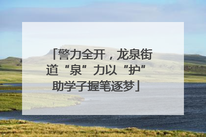 警力全开，龙泉街道“泉”力以“护”助学子握笔逐梦