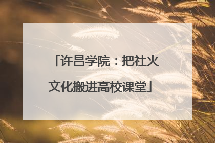 许昌学院：把社火文化搬进高校课堂