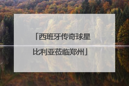 西班牙传奇球星 比利亚莅临郑州