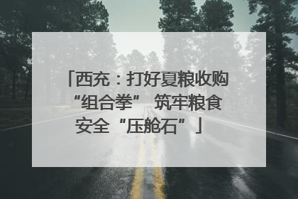 西充：打好夏粮收购“组合拳” 筑牢粮食安全“压舱石”