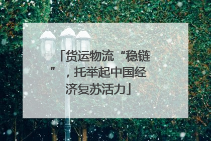 货运物流“稳链”，托举起中国经济复苏活力