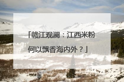 赣江观澜：江西米粉何以飘香海内外？