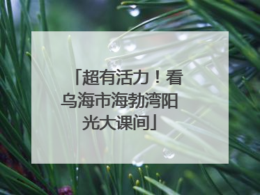 超有活力！看乌海市海勃湾阳光大课间