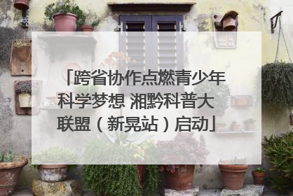 跨省协作点燃青少年科学梦想 湘黔科普大联盟（新晃站）启动