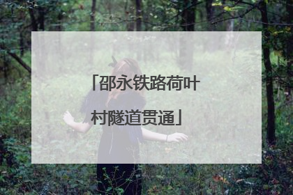 邵永铁路荷叶村隧道贯通