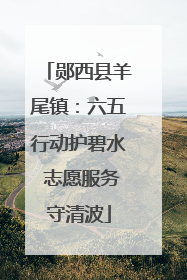 郧西县羊尾镇：六五行动护碧水 志愿服务守清波