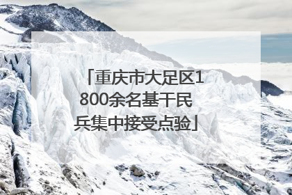 重庆市大足区1800余名基干民兵集中接受点验