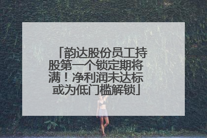 韵达股份员工持股第一个锁定期将满！净利润未达标或为低门槛解锁