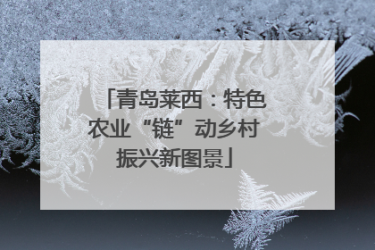 青岛莱西：特色农业“链”动乡村振兴新图景