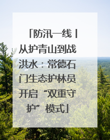 防汛一线丨从护青山到战洪水：常德石门生态护林员开启“双重守护”模式