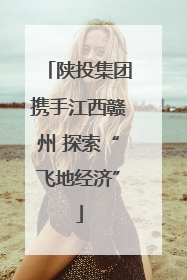 陕投集团携手江西赣州 探索“飞地经济”