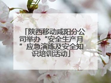 陕西移动咸阳分公司举办“安全生产月”应急演练及安全知识培训活动