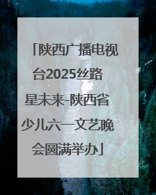 陕西广播电视台2025丝路星未来-陕西省少儿六一文艺晚会圆满举办