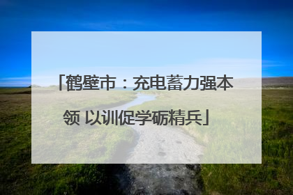 鹤壁市：充电蓄力强本领 以训促学砺精兵