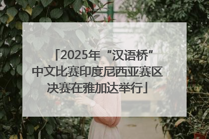 2025年“汉语桥”中文比赛印度尼西亚赛区决赛在雅加达举行