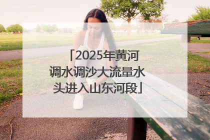 2025年黄河调水调沙大流量水头进入山东河段
