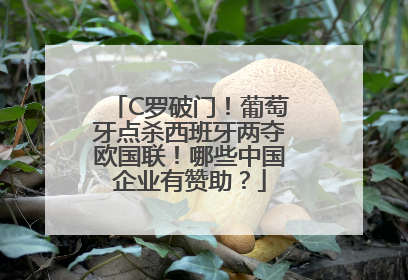 C罗破门！葡萄牙点杀西班牙两夺欧国联！哪些中国企业有赞助？