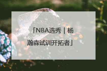 NBA选秀｜杨瀚森试训开拓者